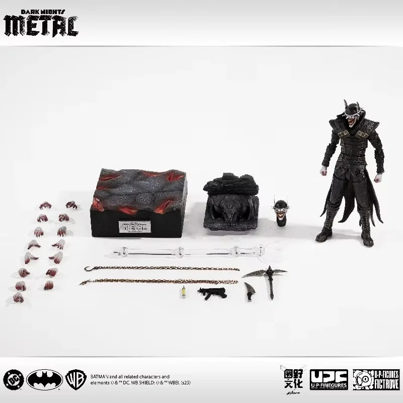 Liangpin Manufacturing Red & Black Death Metal Upf Batman Movable Action Figure Wilderness Culture Collectible Handcraft Figurin