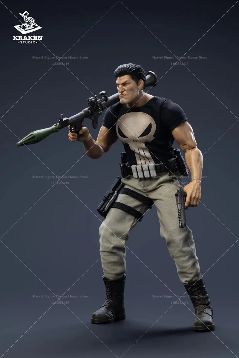 1/12 Scale Ancient Hammers Axes Swords And Modern Guns Urban Crime Punisher 6-inch Full Set Action Figure Soldier Kraken Studio