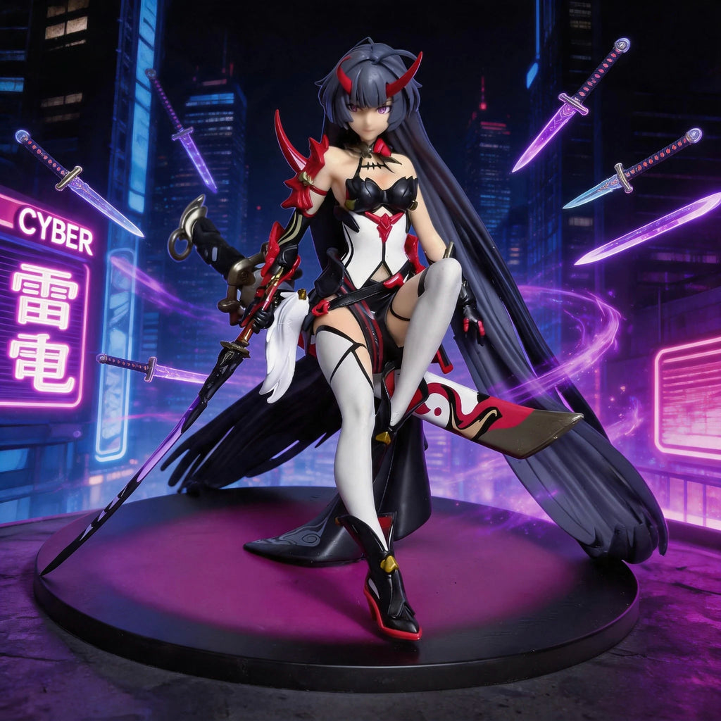 19cm 7.4 inch Anime Raiden Mei Action Figures Pvc Statue Desktop Ornamen Collection Statue Model Decoration Room Toys Gifts