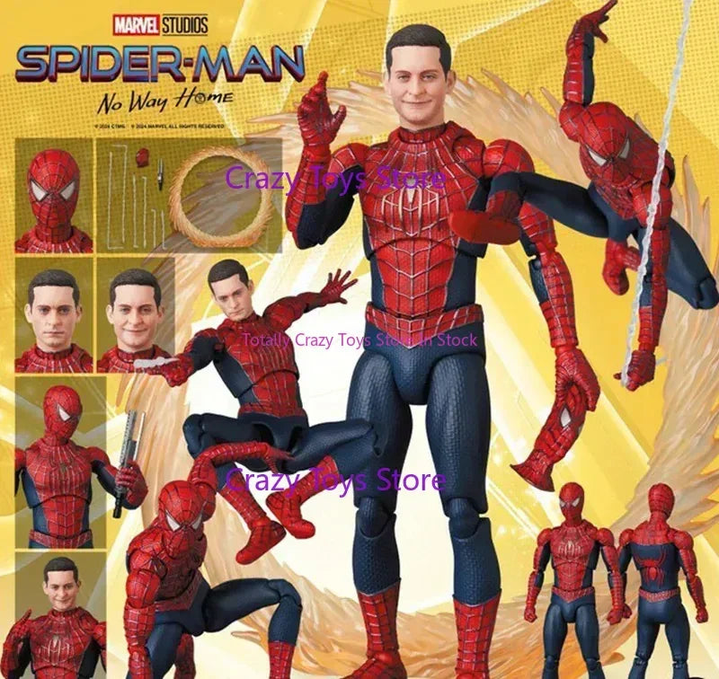 In Stock Original MAFEX No.241 Spider-Man Tobey Maguire Hero Never Comes Back Neighborhood Action Figure Model Toy.gift