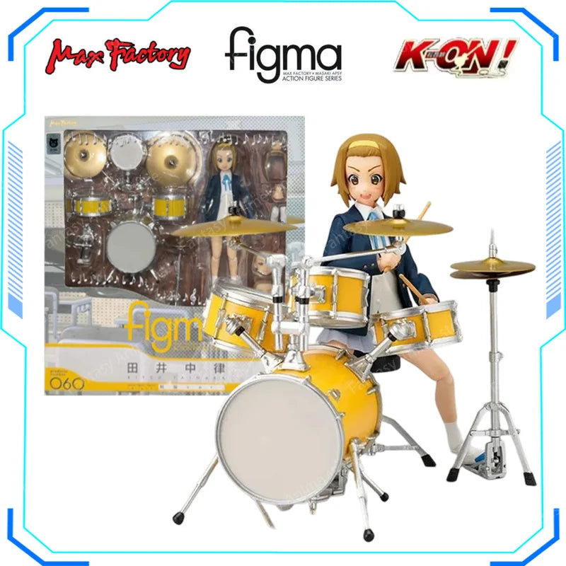 Maxfactory figma K-ON! Anime Yui Hirasawa Mio Akiyama Ritsu Tainaka Tsumugi Kotobuki Azusa Nakano Action Figure Model Gift