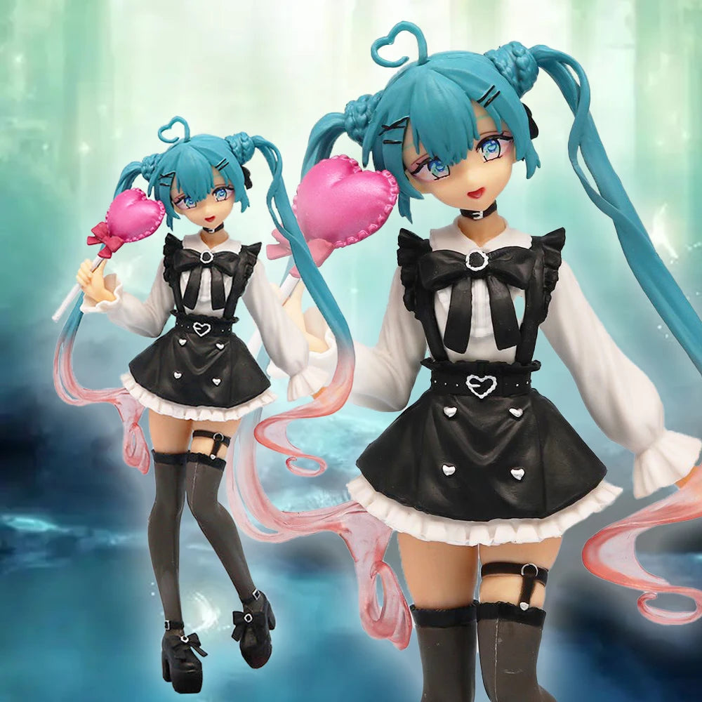 Anime 19cm Hatsune Miku Beauty Girl Fashion Subclture Figure PVC Collection Model Birthday Gift Decoration Doll Model Kids Toys