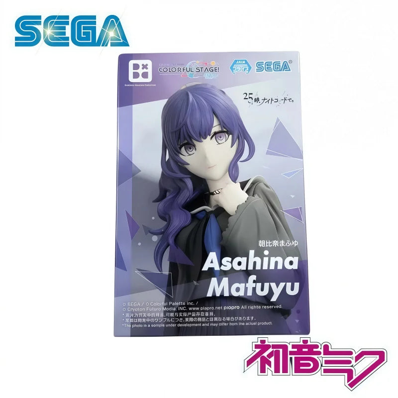 In Stock 100% Original SEGA Hatsune Miku Asahina Mafuyu Action Figure Model Doll Brand New Boexd Anime Characters Garage Toys