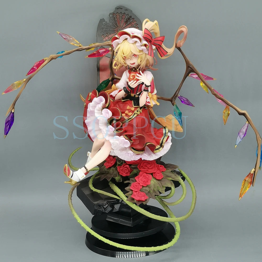 Alter Touhou Project Figur Flandre Scarlet Remilia Scarlet Anime Mädchen PVC Actionfigur Spielzeug Statue Sammlerstück für Erwachsene Modell Puppe