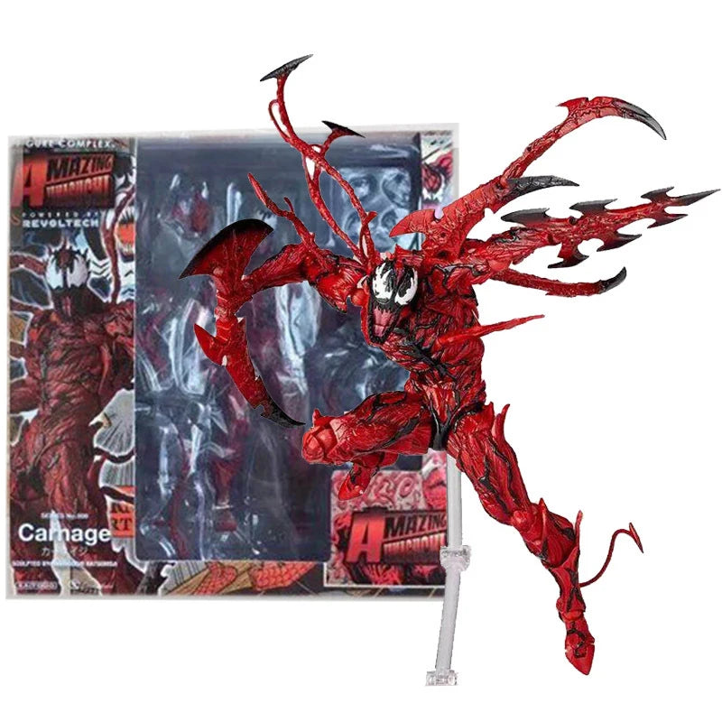Revoltech Yamaguchi Figures Black Panther Action Figure Deadpool Venom Model King of Wakanda Black Panther T Challa Toys