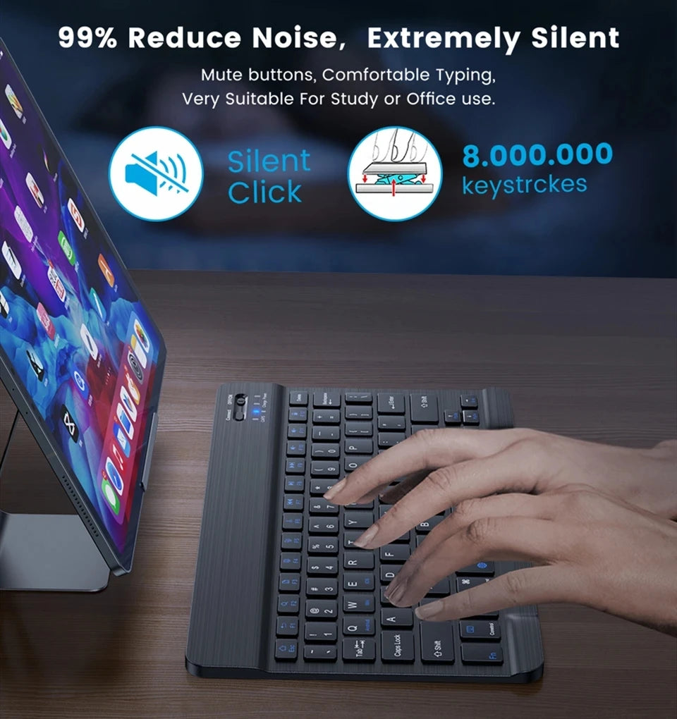 Spanisch Französisch Bluetooth Drahtlose Tastatur Azerty Russische Für iPad Mac PC Tablet Handy Laptop Und Maus Mini Mit N Gamer