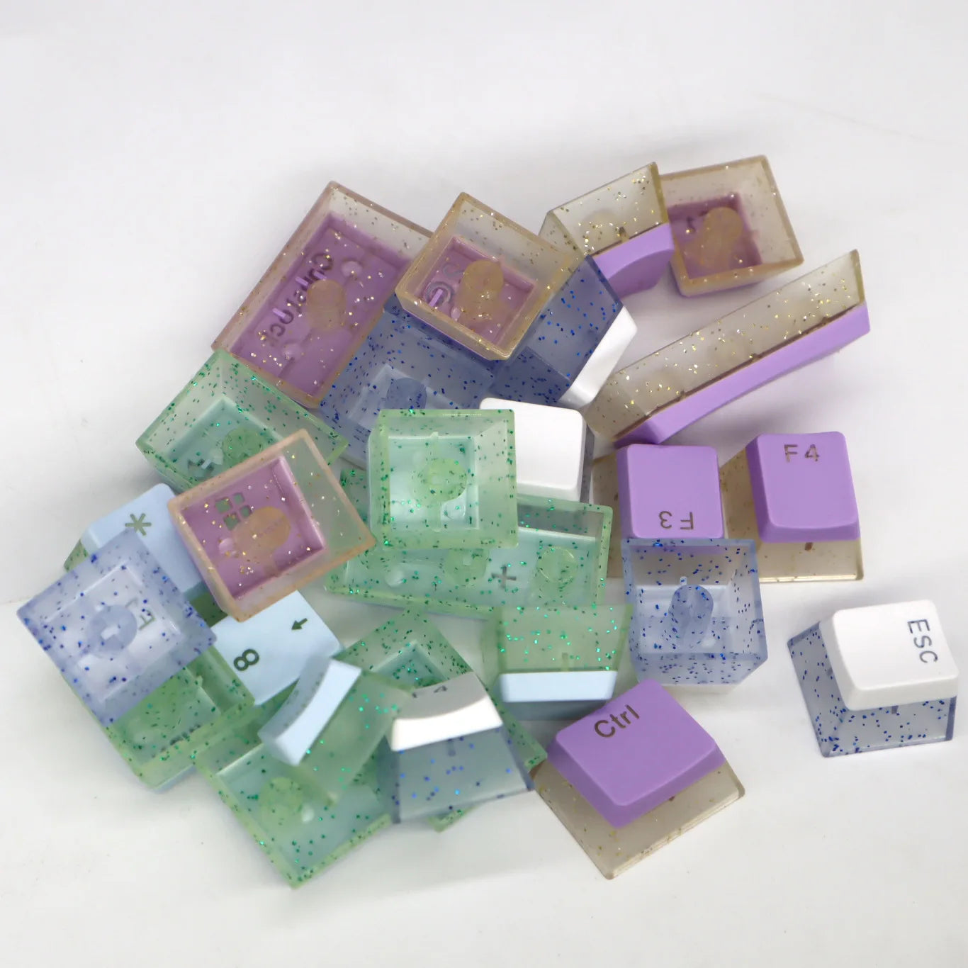 104 Keys PBT Pudding Keycap Two-color Injection OEM Profile DIY Keycaps for Gateron Cherry MX Switch Gaming Mechanical Keyboard