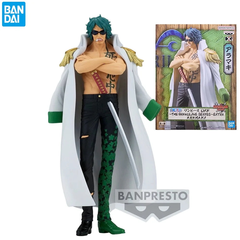 Bandai Original Banpresto Anime One Piece DXF Aramaki Green Bull 17CM PVC Action Figure Sammeln Modell Spielzeug Gitts