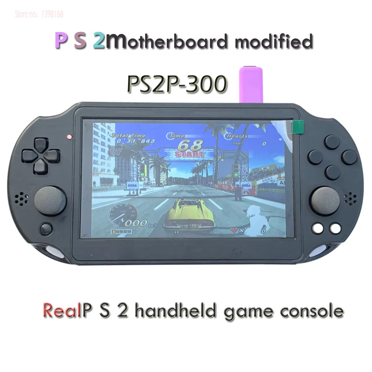Original PS2P-300 portable arcade player collector's edition 7-inch IPS screen P/S2 game console modified from P/S2 motherboard