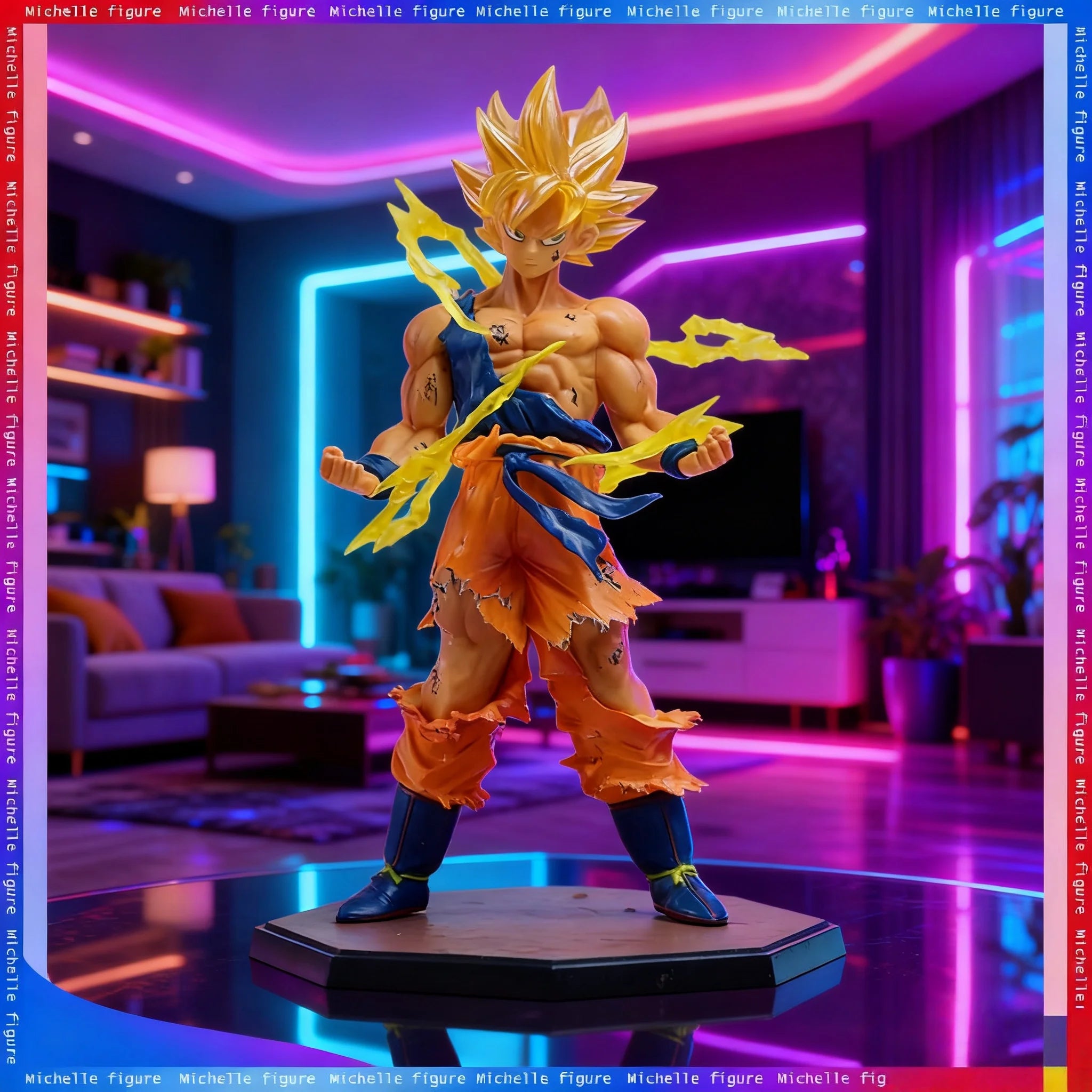Hot anime Dragon Ball Son Wukong Super Saiyan Doll Wukong DBZ Action Doll Model Desktop Decoration Ornament Gift Collection Doll