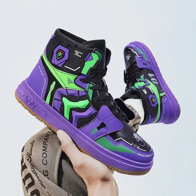 Machine No. 1 EVA men's anime sports shoes high-top casual sports vulcanized shoes outdoor autumn and winter Christmas gifts