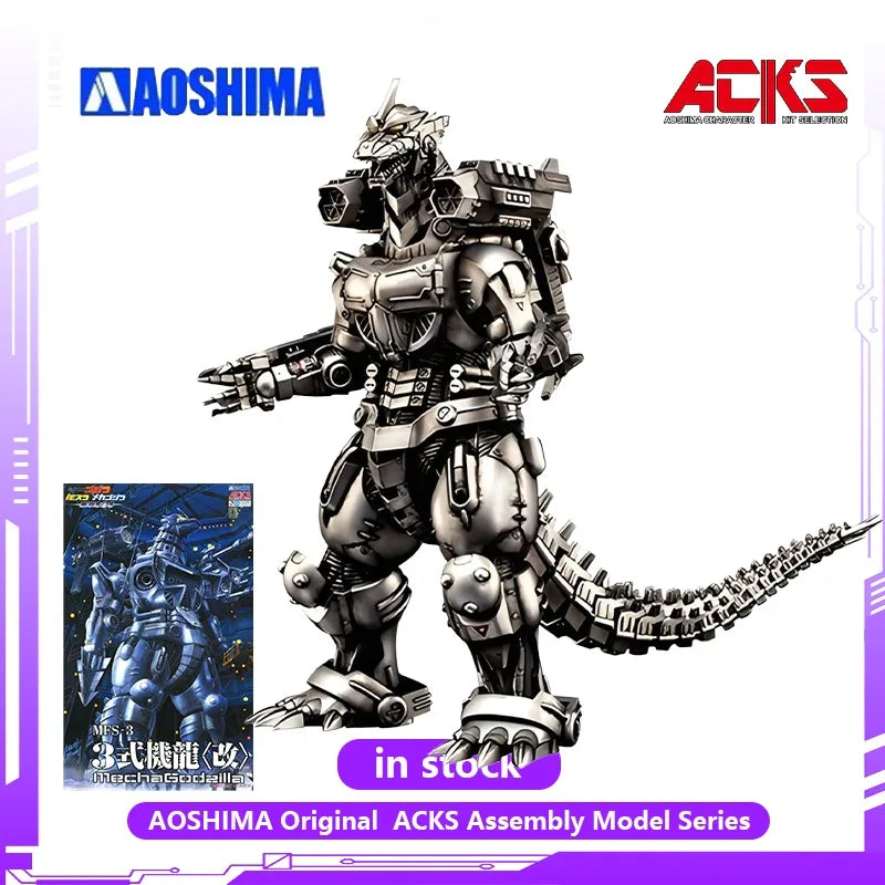 AOSHIMA Original  ACKS Assembly Model Series Type 3 Machine Dragon Anime Action Figures Toys for Boys + Collectible Ornaments