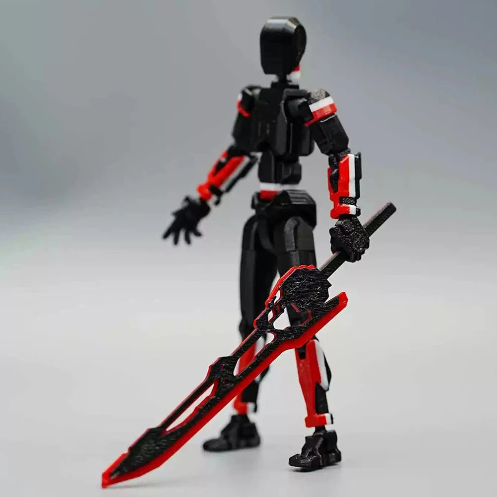 3D-gedruckte Death/Swordsman Dummy 13 Actionfiguren, mehrgelenkige, bewegliche Lucky 13 Actionfigur, Nova 13 Actionfigur als Geschenk