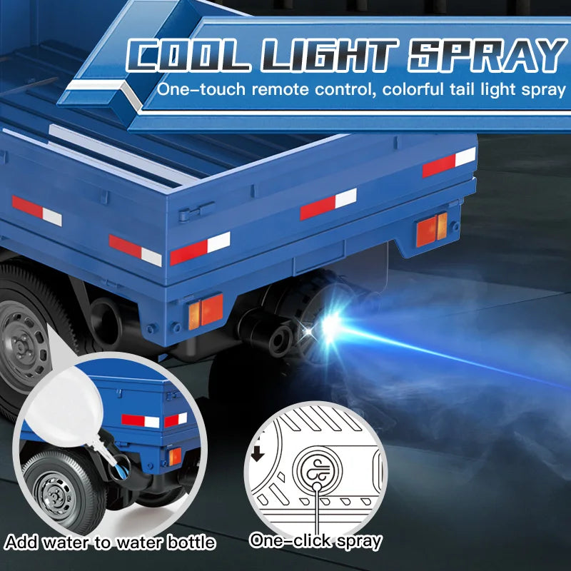 ZWN 1:16/1:18 RC CAR Simulation Drift Climbing Truck Led Light Small Cargo Remote Control Electric Toy Model for Kids Gifts