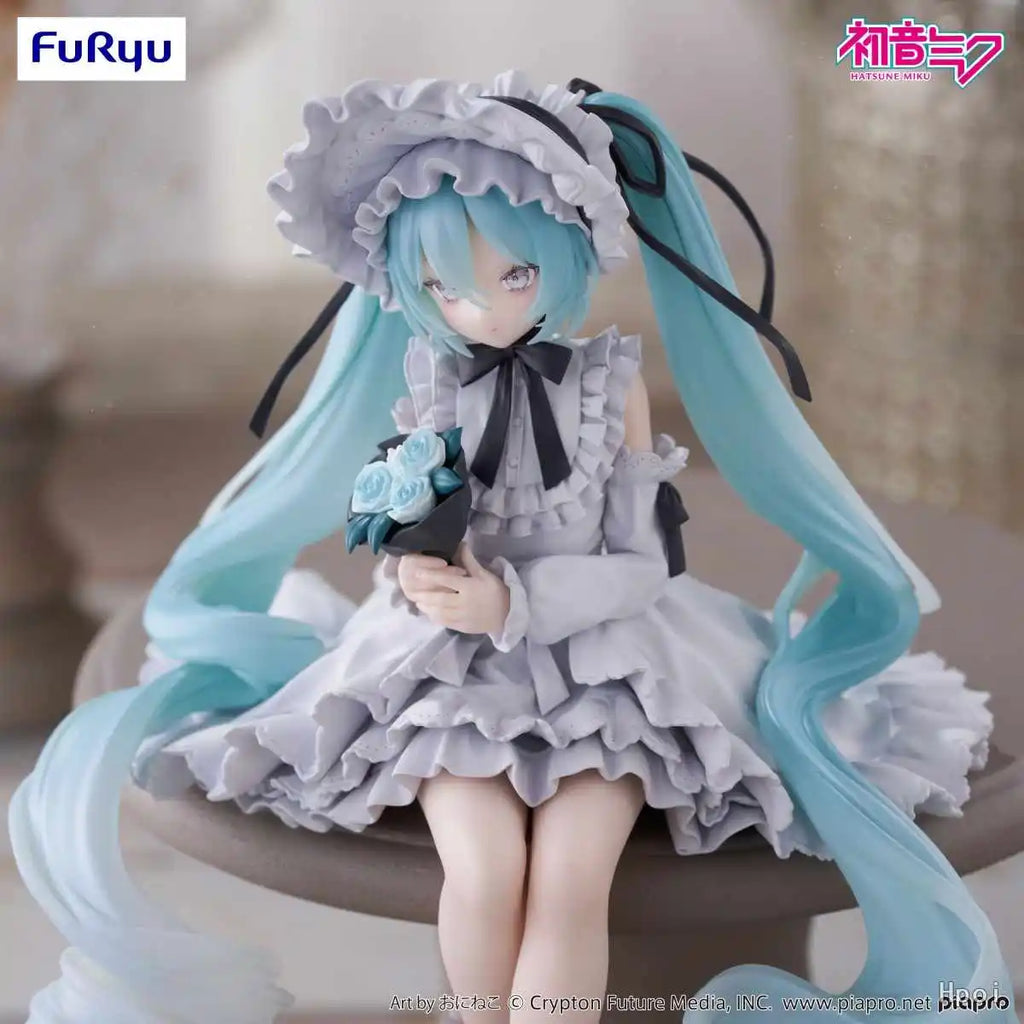 Original Furyu Hatsune Miku Vintage Doll Noodle Stopper Figure Anime Peripheral Pvc Model Kt Collectible Statue Ornament Toy