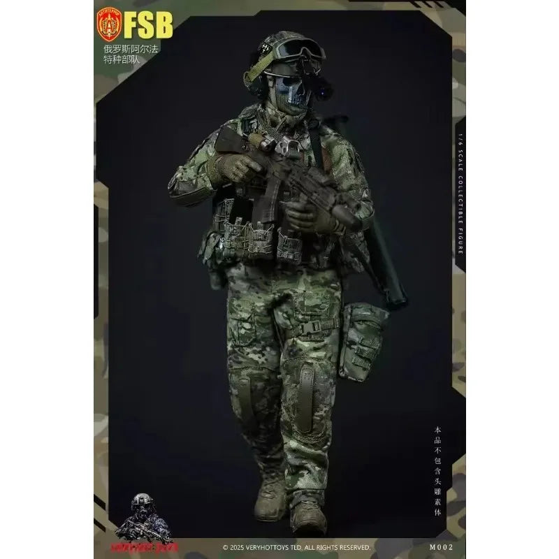VERYHOT M002 Presale 1/6 Scale Male Russian Alpha Special Forces Clothes Set Model Fit 12'' Action Figure Body Doll Set Model