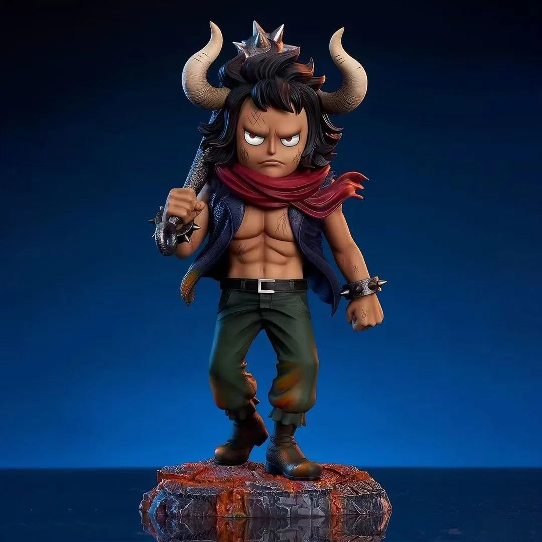 23cm One Piece Kaido Anime Figures Childhood Series Manual Model Pvc Action Figure Collection Ornament Toy Children Gift