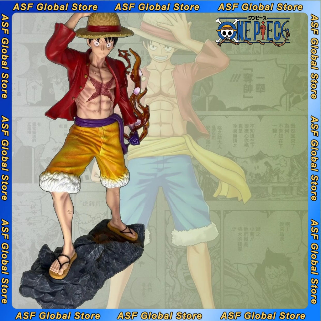 65 cm große neue ONE PIECE Anime-Figur Monkey D. Luffy, PVC-Modell, stehende Statue, Schreibtischdekoration, Geburtstagsgeschenk, Spielzeug