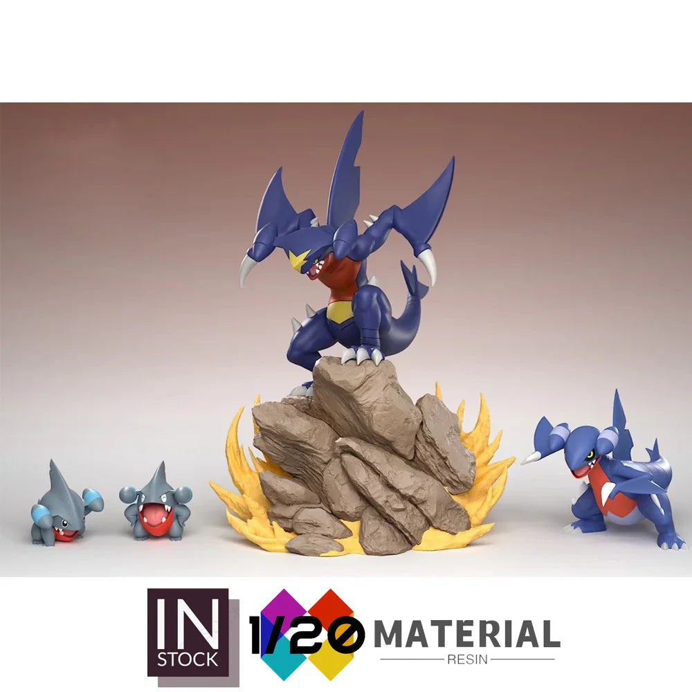 [In Stock]1/20 Resin Scale World [DAIKI] - Gible & Gabite & Garchomp
