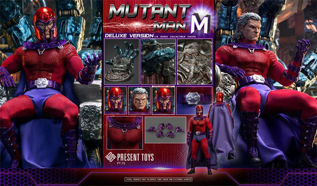 Present Toys Magneto 1/6th Scale Collectible Anime Action Figure Comic Version Mutant Man Pt-Sp72/73/74 For Adult Collectors