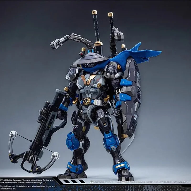 【IN STOCK】JOYTOY HEATBOYS LEONARDO 40 anniversary edition mechanical turtle series finished alloy product model 1/100 anime toys