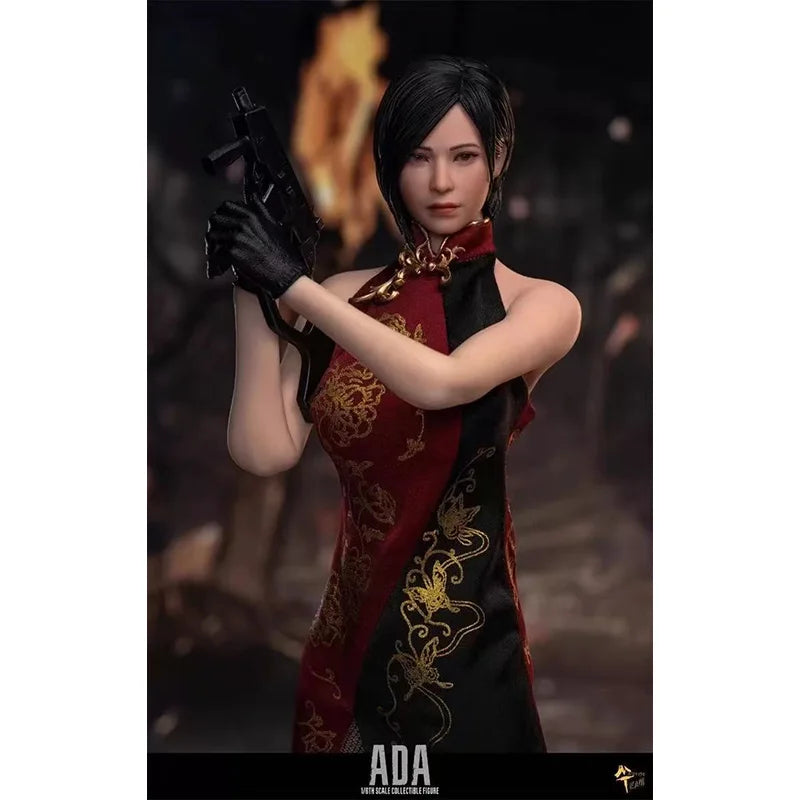 Original Master Team MTtoys018 1/6 Soldier Ada Wang Double Head Sculpt Movable Eye Design Cheongsam Cloth Design 12" In Stock