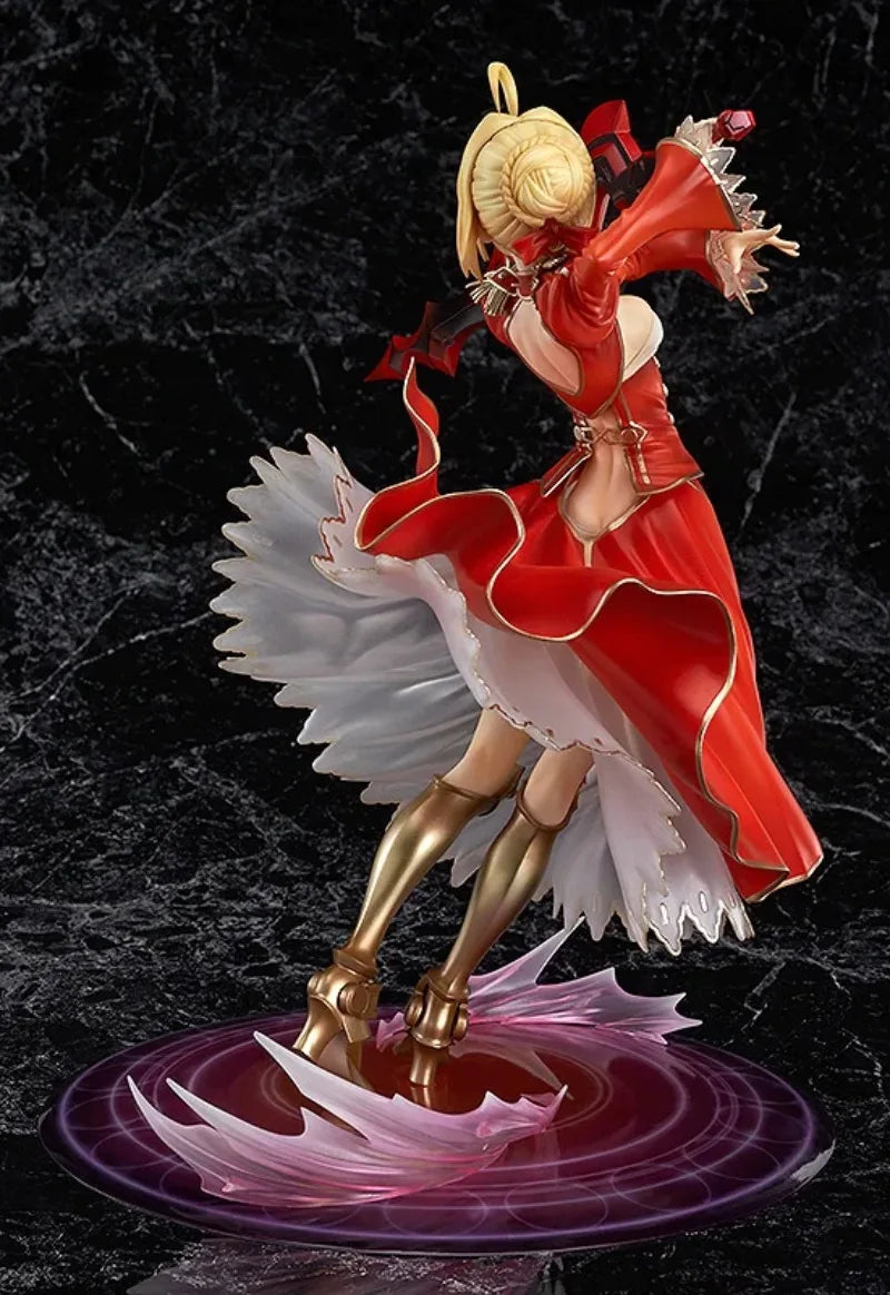 In stock Genuine Fate/EXTRA Nero Claudius Red saber 25cm PVC Action Figure Anime Figure Model Toy Figure Collection Doll Gift