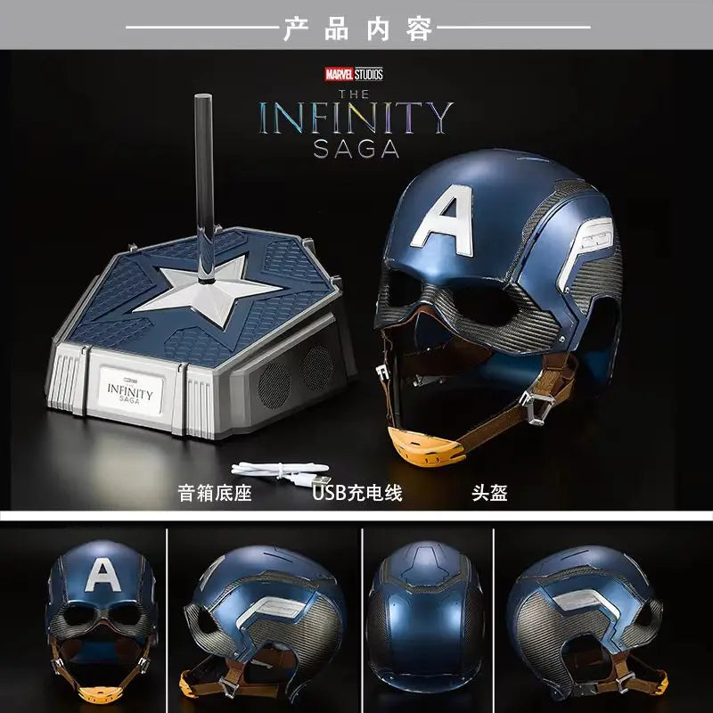 Genuine Killerbody Marvel Captain America Helmet Wearable Collectible 1/1 Mask Cosplay Headset For Fans And Hobbyists