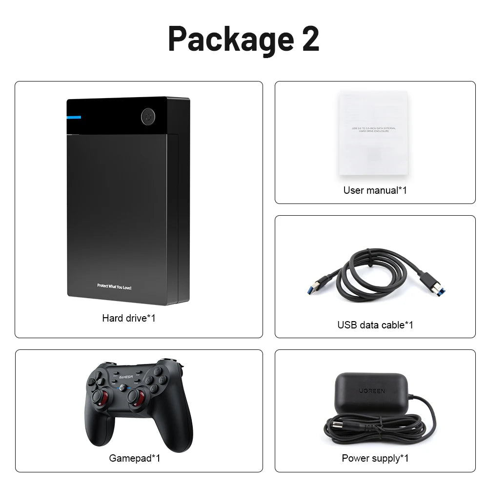 12TB Launchbox Game HDD with Big Box Super Console Built-in Emulator 45000+ Games For PS3/PS2/PS1/WII/SS/WIIU For Windows8/10/11