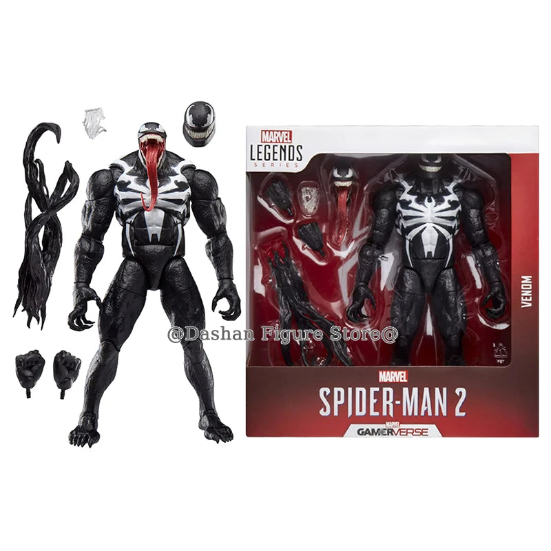 Marvel Spider-Man Venom Action Figure 26cm Collection Game Version Venom Figures PVC Movable Model Toys