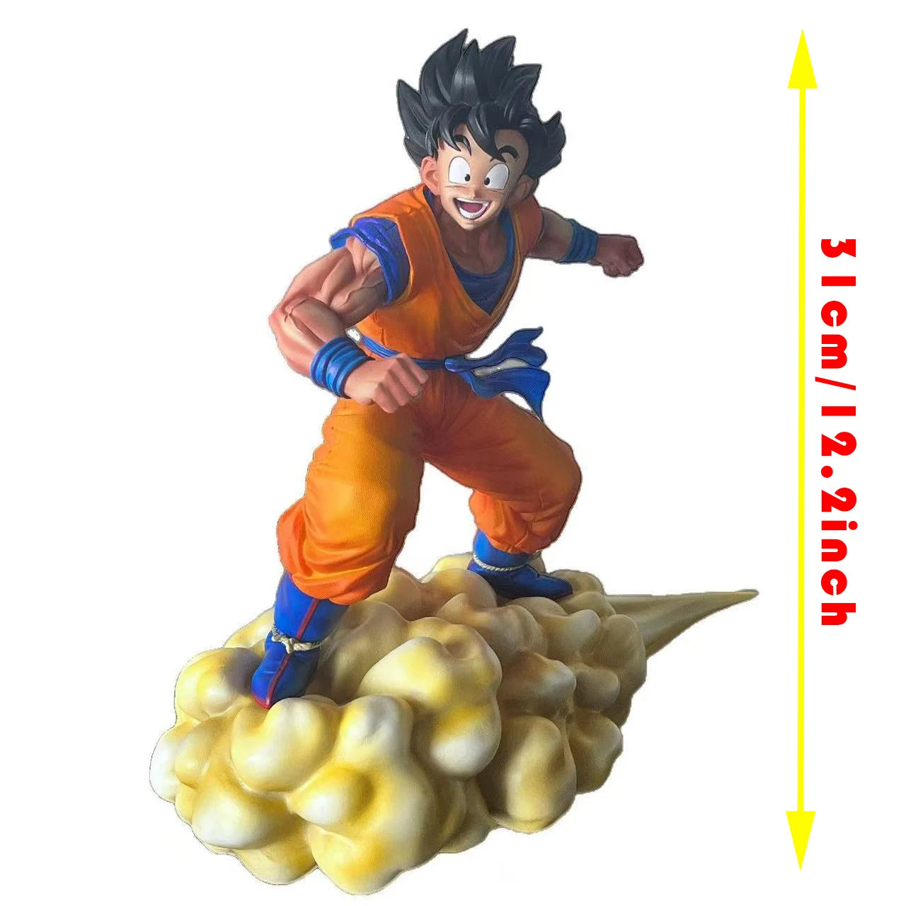 31cm/12.2inch Dragon Ball Z Cloud Goku Figure Super Saiyan Son Goku Action Figures Gk Statue Collection Model Toy Gifts