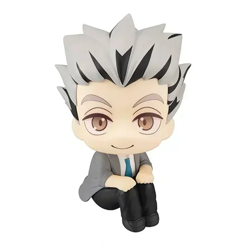 Anime Haikyuu!! miya atsumu Oikawa Tooru Iwaizumi Hajime Akaashi Keiji Look Up Model Action Figures Q Version PVC Birthday Gifts