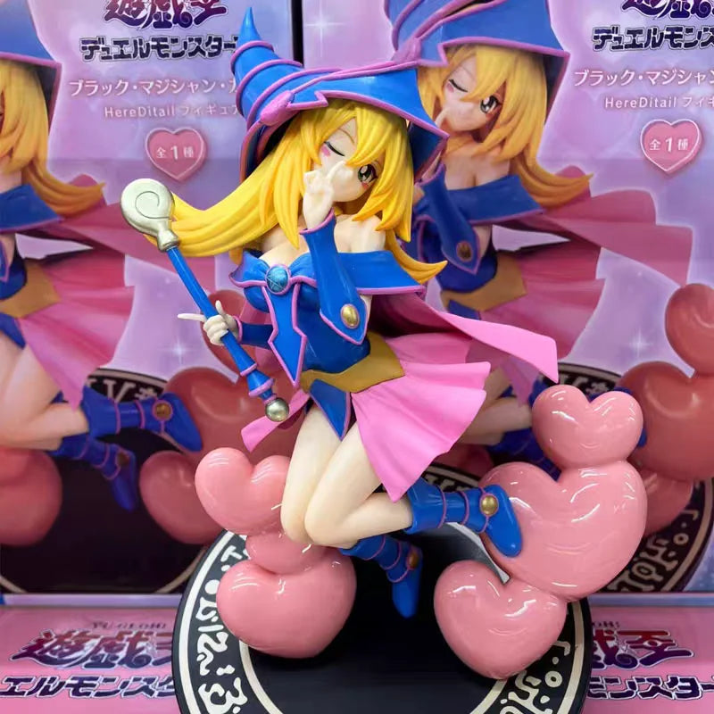 Original Yu-Gi-Oh! Dunkles Magier-Mädchen Dmg Original Sk Japan Hereditail PVC Actionfigur Anime Figur Modell Spielzeug Weihnachtsgeschenk