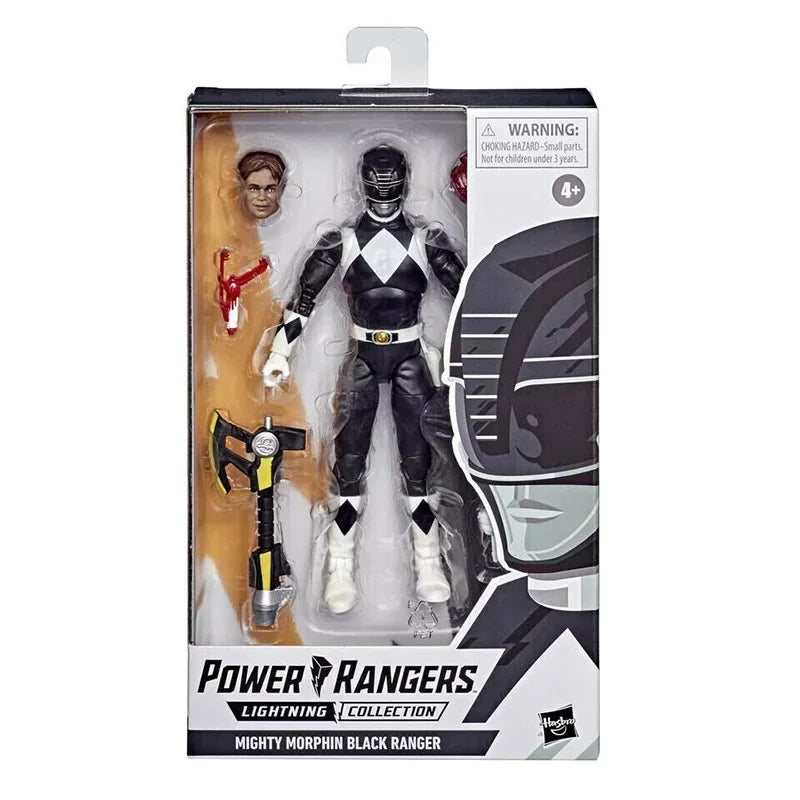 Hasbro Toys Power Rangers: Lightning Collection Mighty Morphin Black Ranger 6 inches Action Figure Model Ornament Toy Gifts