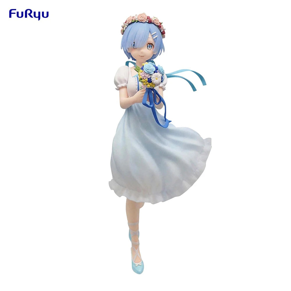 100 % Original FuRyu Trio-Try-iT Figur Re:Zero Kara Hajimeru Isekai Seikatsu Rem Anime Figur Action Figur Modell Dekoration
