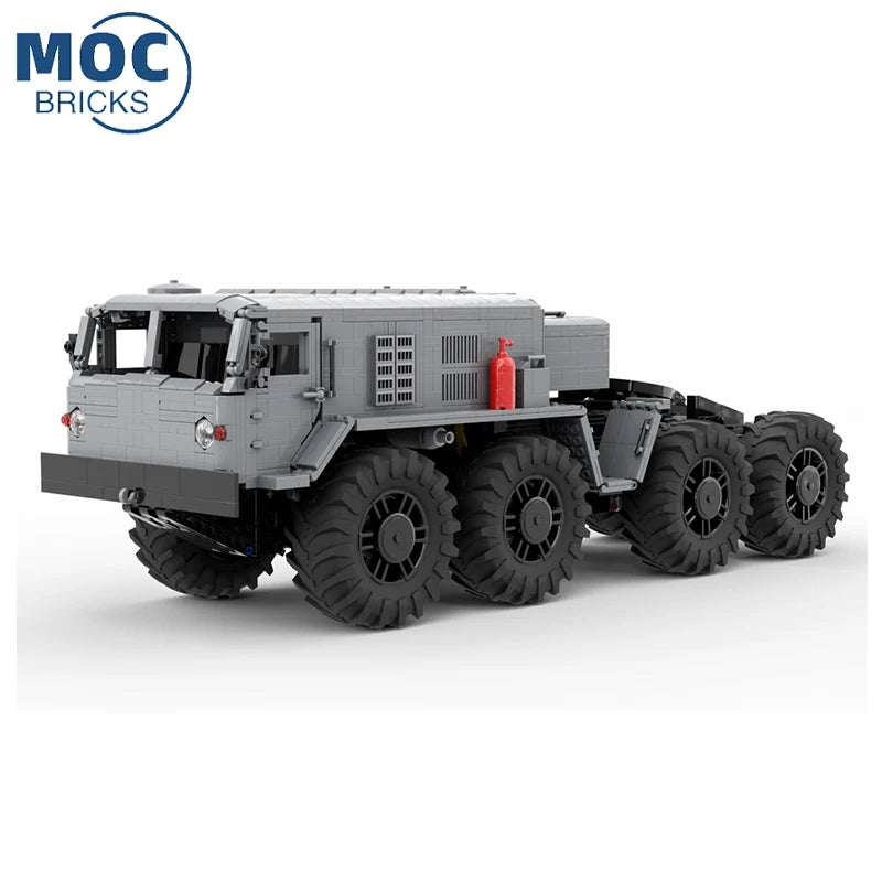 Military Series Armed Transport Vehicle MAZ 537 Model Assembling Building Blocks Set MOC Classic Bricks Kid's Toys Birthday Gift