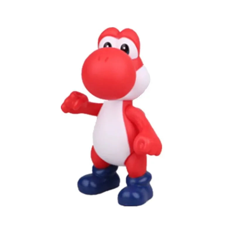Super Mario Bros Action Figure Toys Toad Peach Luigi Yoshi Donkey Kong Wario Anime Model Ornaments For Children Birthday Gift