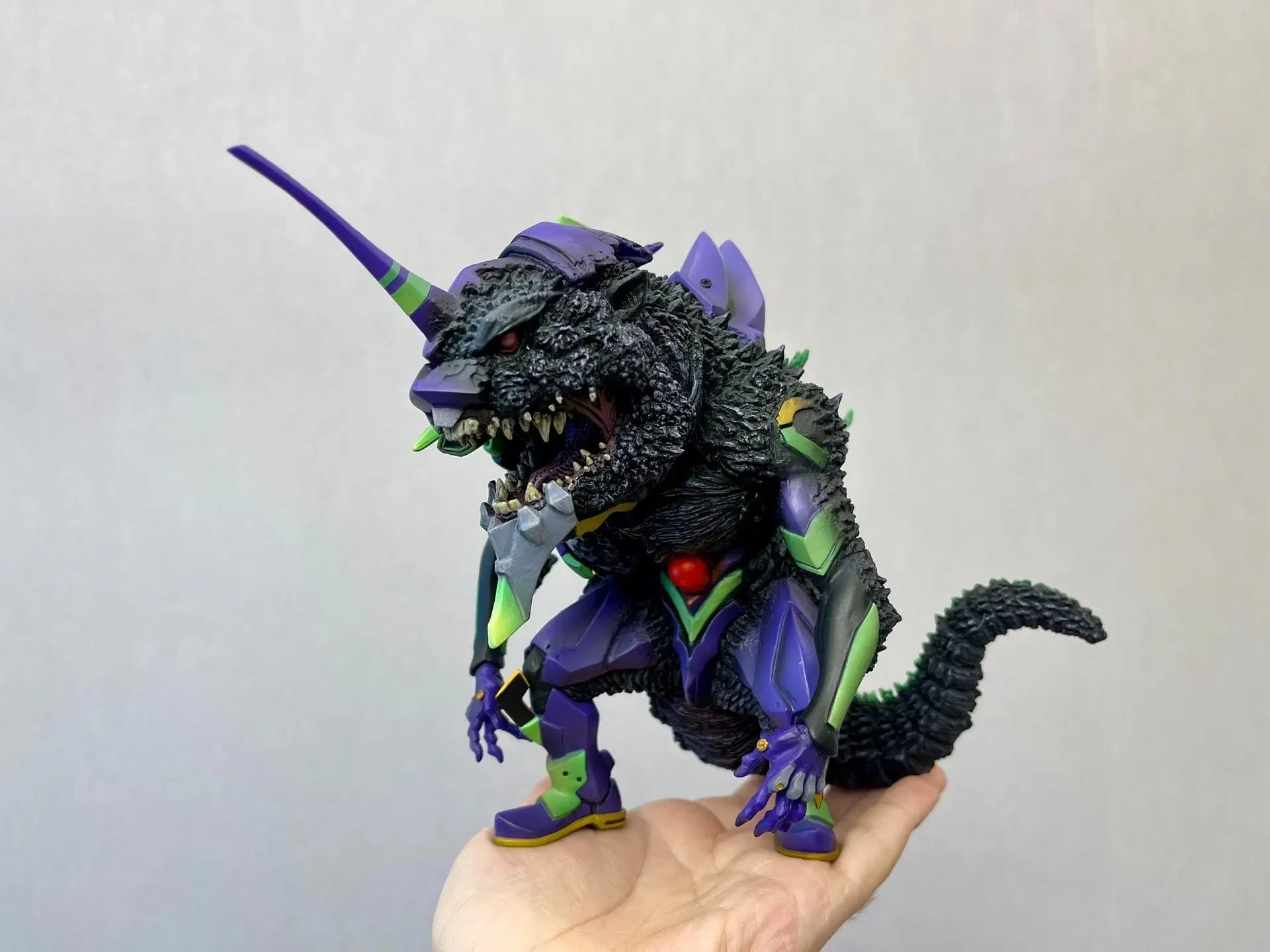 In Stock Originate BANDAI X-plus DF EVANGELION Unit-01 THE G AWAKENS EX Movability Model Toys Godzilla EVANGELION-01 Q edition