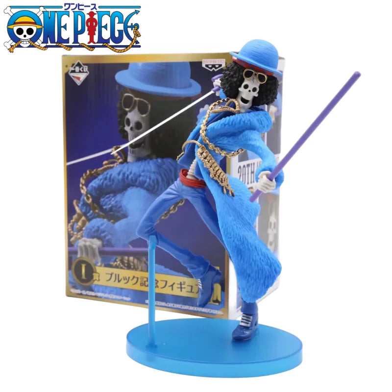 20 см One Piece Figures 20-та годишнина Brook Фигурка PVC Статуя Модел Кукла Колекционерска Декорация за Стая Подаръци