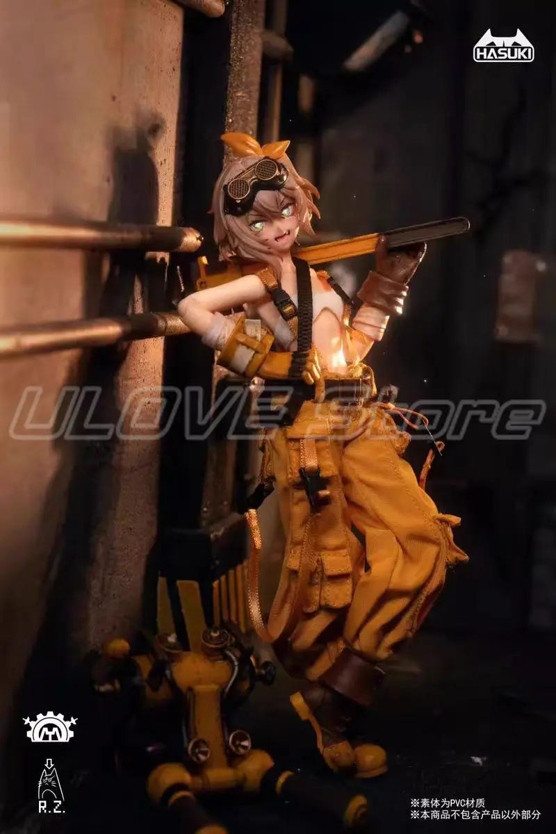 In Stock Original LYNXPULSE HASUKI Pocket Art PA007 Mechanic Fiona 1/12 Action Doll Model Toys Gifts