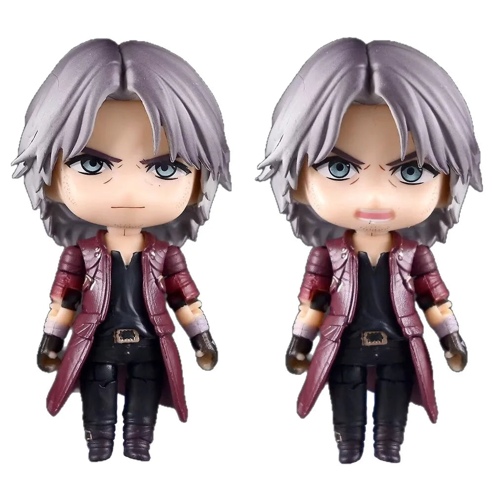 Q Version Nendoroid 1233# Dante Figure Devil Series Movable Face-Changing Doll Collectible Model Desktop Gifts For Anime Lovers