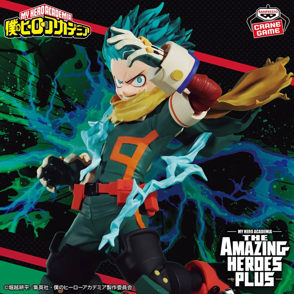 In Stock Bandai Original Genuine Banpresto Anime My Hero Academia The Amazing Heroes Plus Midoriya Izuku 11cm Model Toy Figures