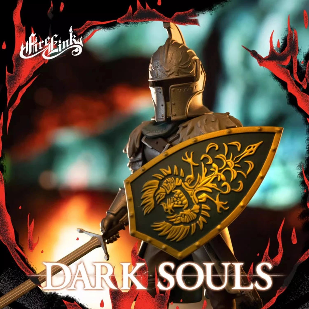 10 cm große Dark Souls Actionfiguren Faraam Knight und Mimic Modellfigur Puppe Schreibtischdekoration Sammlerstück Kinderspielzeug Geburtstagsgeschenk