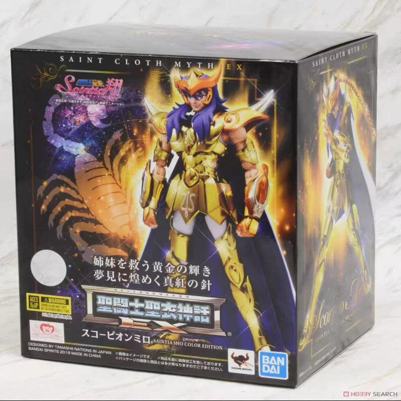 In Stock Japanese Original Bandai Genuine Saint Seiya EX2.0 Saint Cloth Myth Scorpio Milo Movable Figure Toy Gift