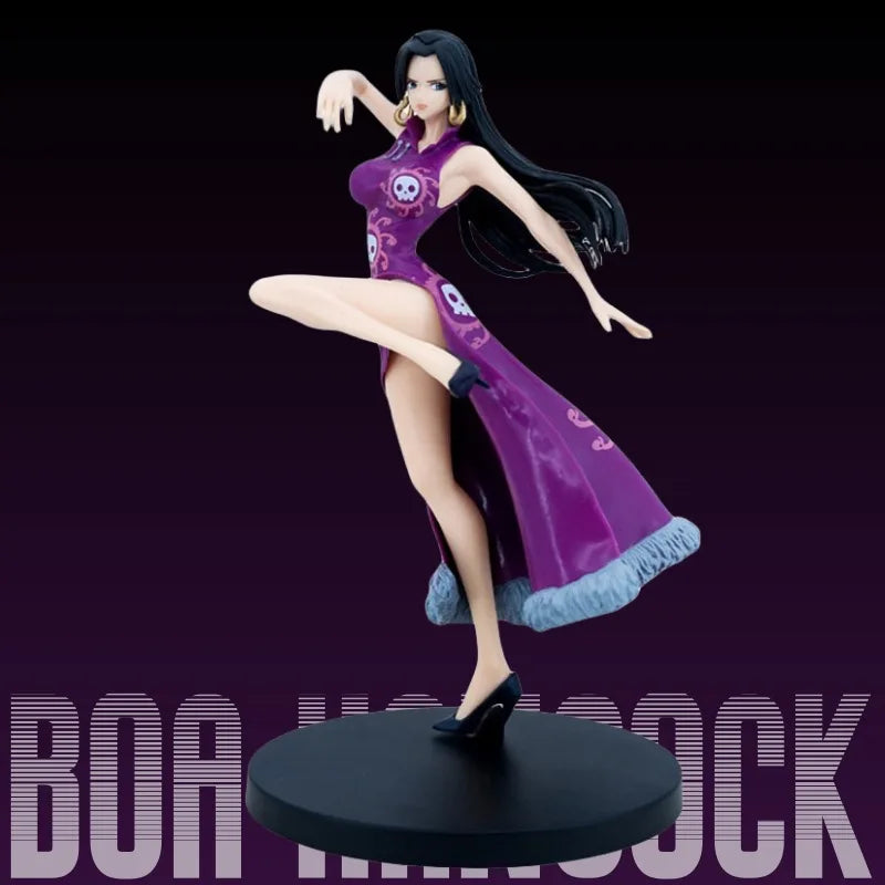 One Piece Anime Boa Hancock Figuren Spielzeug GK Schlangenprinzessin Actionfigur 21CM Sexy Cheongsam Mädchen Puppenfiguren Statue