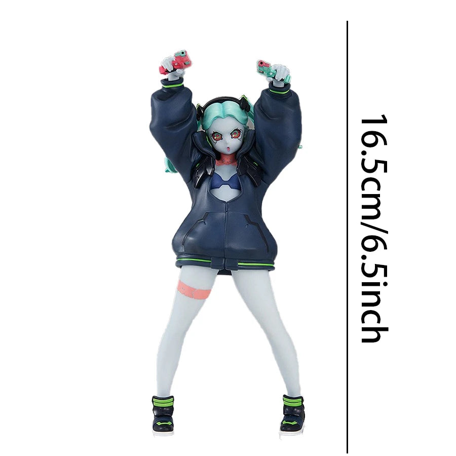 17cm Cyberpunk Edgerunners Anime Figure Super Hacker Lucy Action Figure Street Man David Figurine PVC Adult Collection Model Toy
