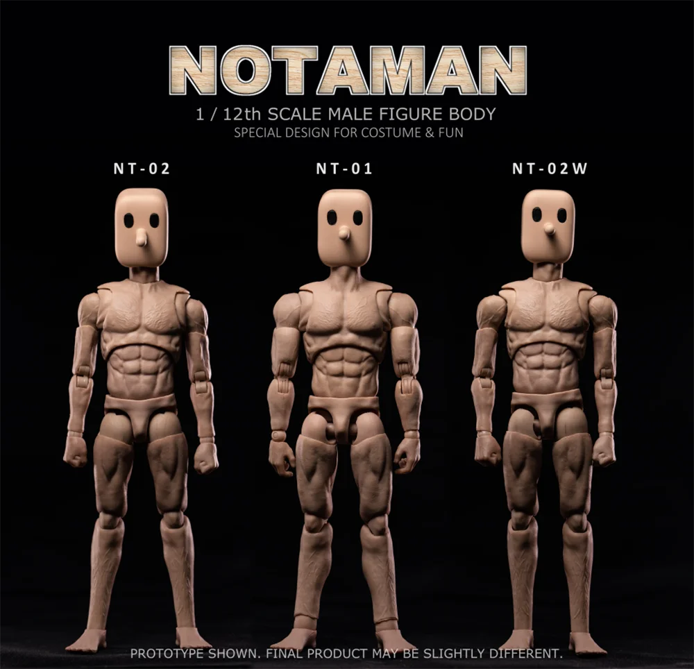 1/12 Notaman 16cm Artist Art Painting Action Figure Sketch Draw Male Movable Body Joint Figure Toy Model