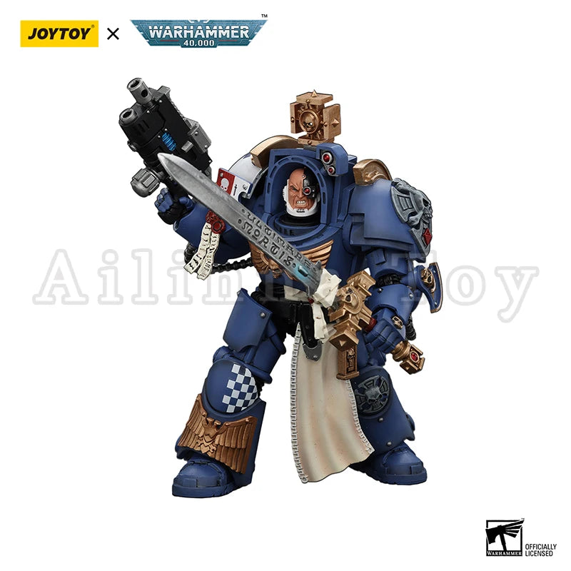 JOYTOY 1/18 Action Figure 40K Ultramarines Captain In Terminator Armour Anime Collection Military Model