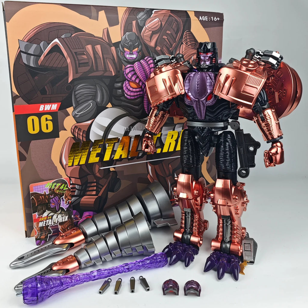 TransArt Toys Transformation Beast Wars TA BWM-06 BWM06 Metal T-Rex MP Scale Action Figures Toy Collection