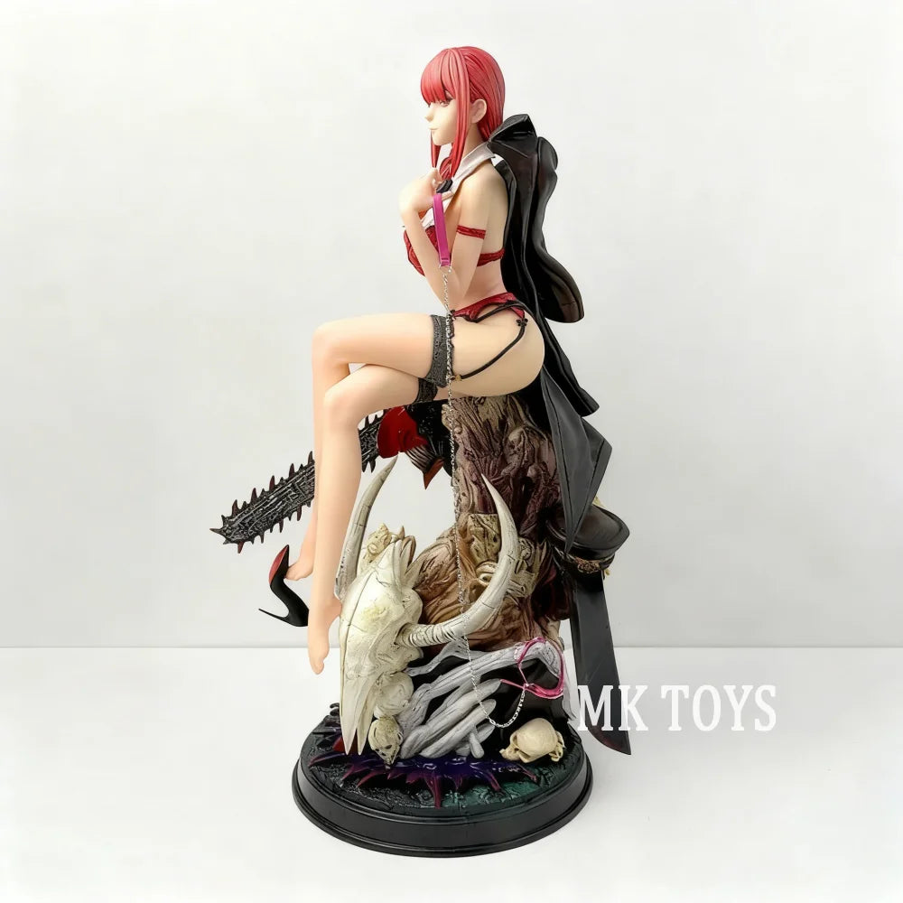 Anime Chainsaw Man Figure Makima Action Figures Pvc Statue Desktop Ornamen Collection Model Toys Gifts 46cm/18.11in